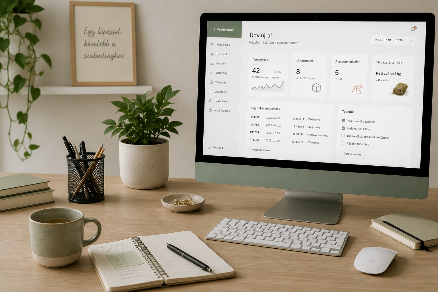 Webshop adminisztráció kisvállalkozásoknak